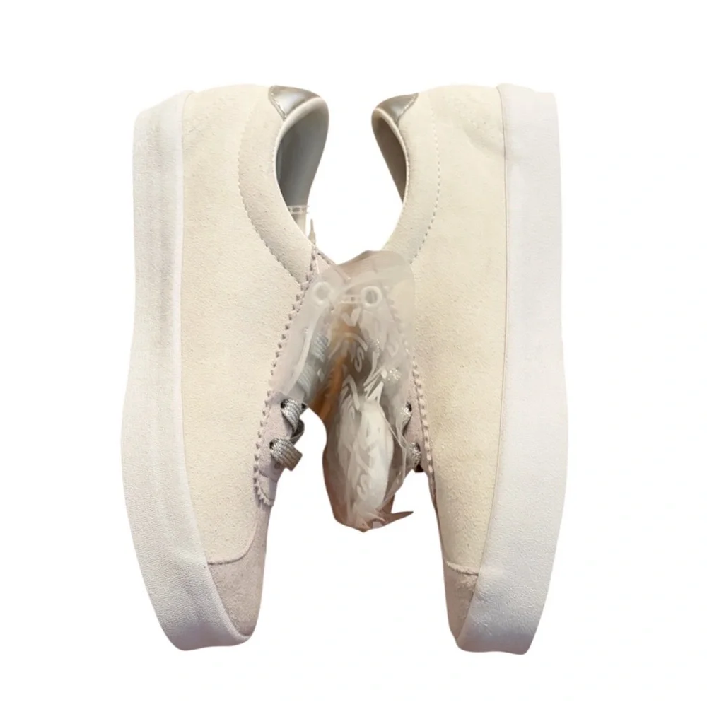 Vans Metallic Silver White Sport Low‎ Sneaker Unisex Women 5
